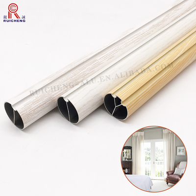 6m Aluminium Curtain Rail Track , TUV Aluminium Corded Curtain Track