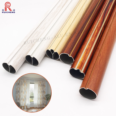 6m Aluminium Curtain Rail Track , TUV Aluminium Corded Curtain Track