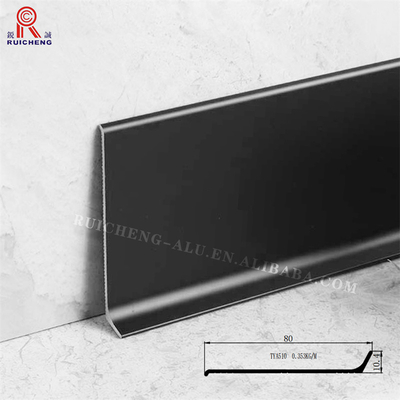Flooring Accessories 80mm Metal Skirting Board Lines For Protection